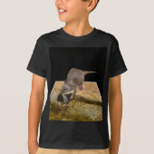 otter Eating Tasty Fish, T-shirt (Voorkant)