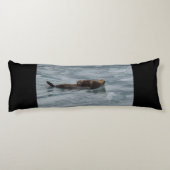 otter en baby van zee lichaamskussen (Achterkant)