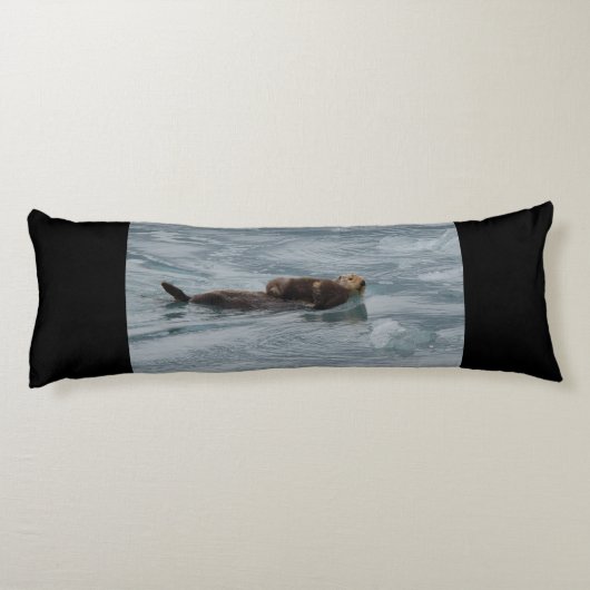 otter en baby van zee lichaamskussen (Achterkant)