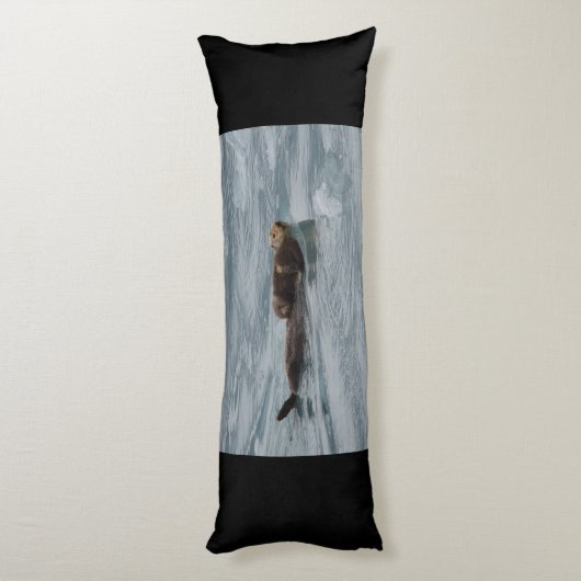 otter en baby van zee lichaamskussen (Achterkant (Verticaal))