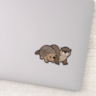 otter en egel sticker