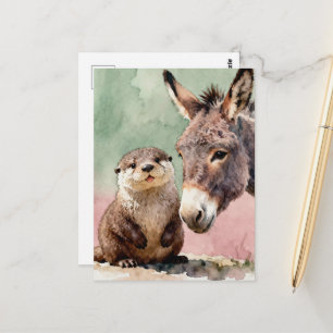 Otter en Ezel Briefkaart