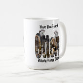 Otter en Otten Happy Birthday Logo, Koffiemok (Voorkant rechts)