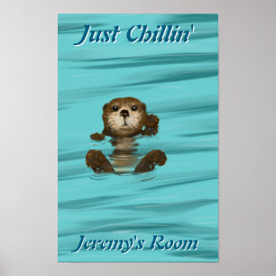 Otter, even chillen poster