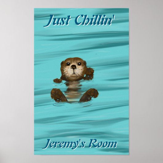 Otter, even chillen poster (Voorkant)