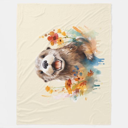 otter fleece deken (Voorkant)