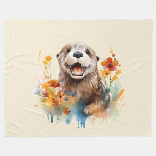 otter fleece deken (Voorkant (Horizontaal))