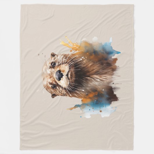 otter fleece deken (Voorkant)