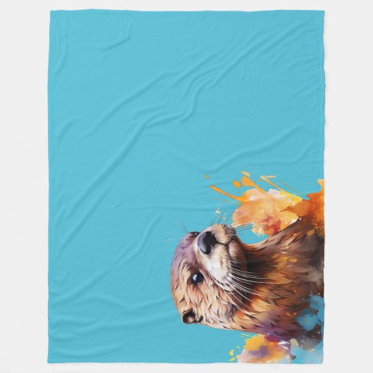 otter fleece deken (Voorkant)