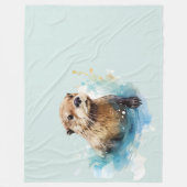 Otter  fleece deken (Voorkant)