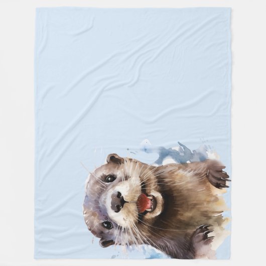 otter fleece deken (Voorkant)