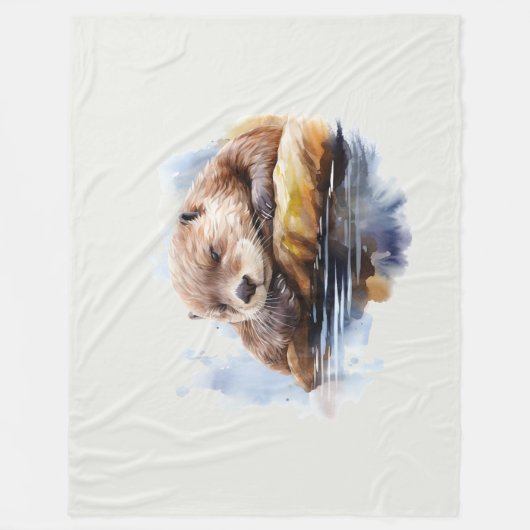 otter fleece deken (Voorkant)