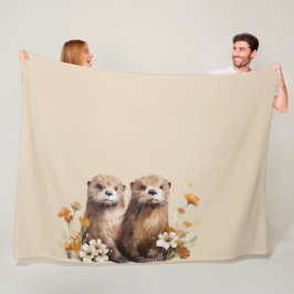 Otter  fleece deken