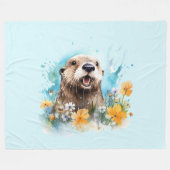 Otter  fleece deken (Voorkant (Horizontaal))