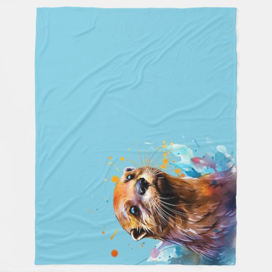 otter fleece deken (Voorkant)