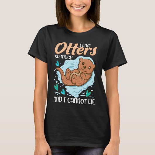 Otter for Sea Otter Ferret Fish Otter Animal T-shirt (Voorkant)