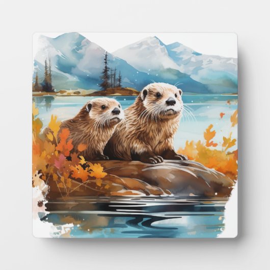 otter fotoplaat (Voorkant)