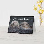 Otter Friends Kaart (Gele Bloem)