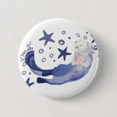 Otter Genshin Impact Button Pin (Voorkant)