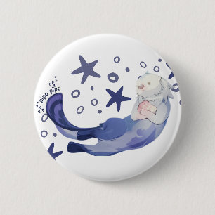 Otter Genshin Impact Button Pin