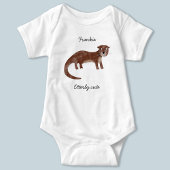 Otter gepersonaliseerde anderszins schattig romper