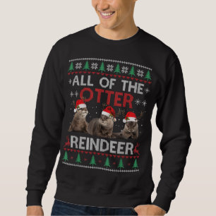 Otter Gift   Alle Otter Reindeer Kerstmis Trui