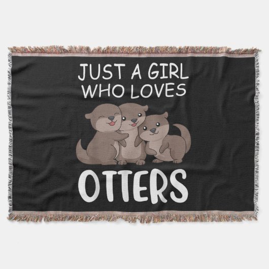Otter Gift | Alleen een meisje dat van Otters houd Deken (Voorkant)