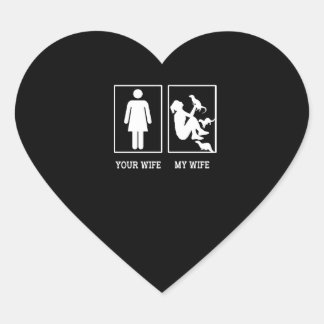 Otter Gift | Mijn vrouw-liefdesotter Hart Sticker