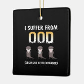 Otter Gift | Obsessieve Otterstoornis Keramisch Ornament (Links)