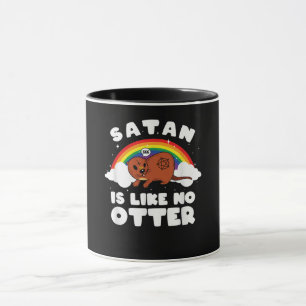 Otter Gift Satanic Rainbow Satan is als geen otte Mok