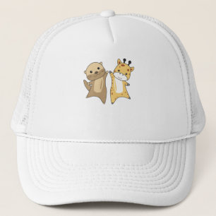 Otter Giraffe zoete dieren voor kinderen Trucker Pet