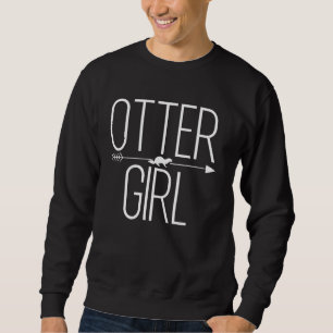 Otter Girl for Women Weasel Animal Aquatic Trui