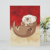 Otter Graphic | Ocean Animal | Gift for otter Love (Staand voorkant)