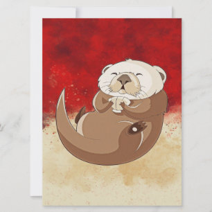 Otter Graphic   Ocean Animal   Gift for otter Love