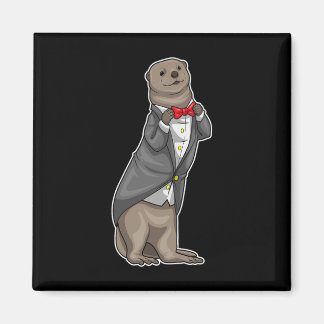 Otter Groom Bow Stropdas bruiloft Magneet