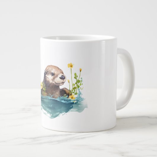 otter grote koffiekop (Voorkant rechts)