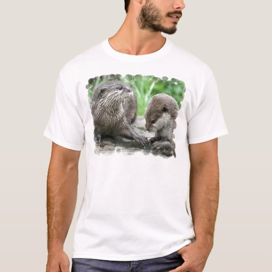 Otter Habitat Mannen T-Shirt (Voorkant)