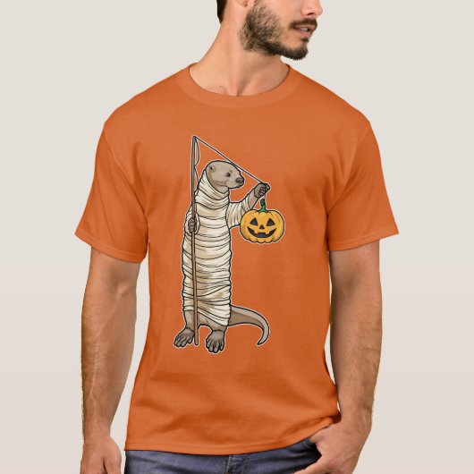 Otter Halloween Gevist T-shirt (Voorkant)
