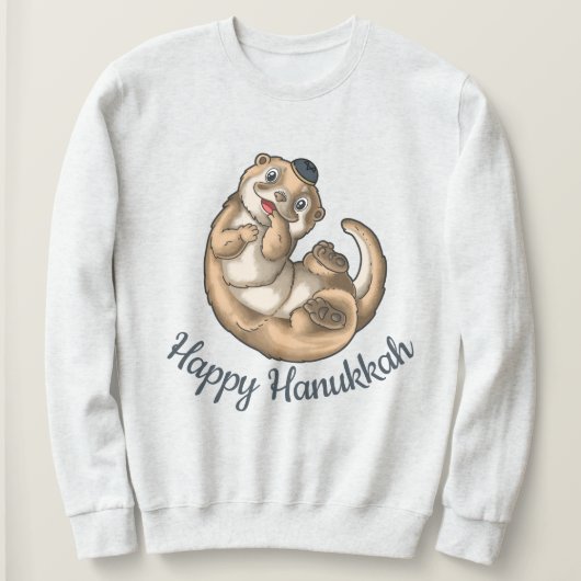 Otter Hanukkah T-Shirt Sweatshirt (Design voorkant)