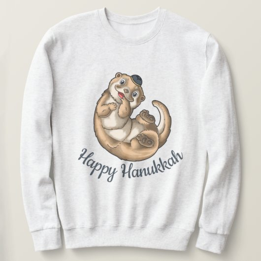 Otter Hanukkah T-Shirt Sweatshirt (Design voorkant)