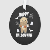 Otter Happy Halloween Pumpkin Bat Costume Ornament (voorkant)