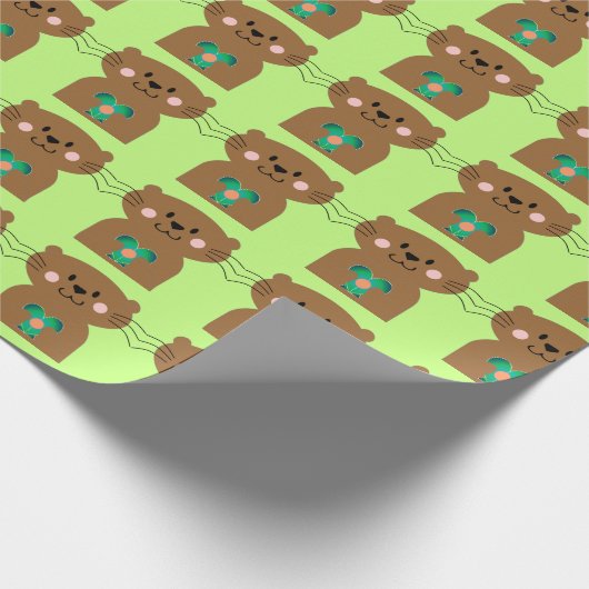 Otter Heart Cadeaupapier (Hoek)