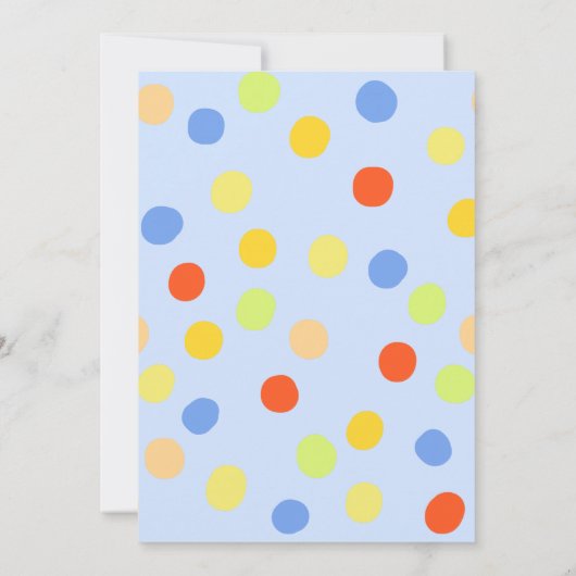  otter Holding Colorful Balloons Uitnodiging (Achterkant)