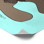 Otter Holding Hands Print Cute Otter Nautical Art (Hoek)