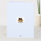  Otter Holding kleurrijke ballonnen Dank u Bedankkaart (Achterkant)