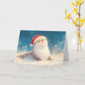 Otter Holiday Cheer Kaart (Gele Bloem)