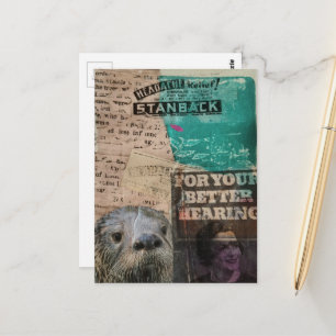 Otter Hoofdpijnverlichting en Gehoor collage Briefkaart