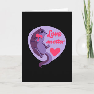 Otter: hou van een otter-liefde een andere kaart