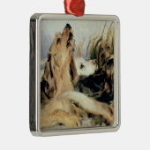 Otter Hounds Metalen Ornament (Rechts)