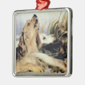 Otter Hounds Metalen Ornament (Links)